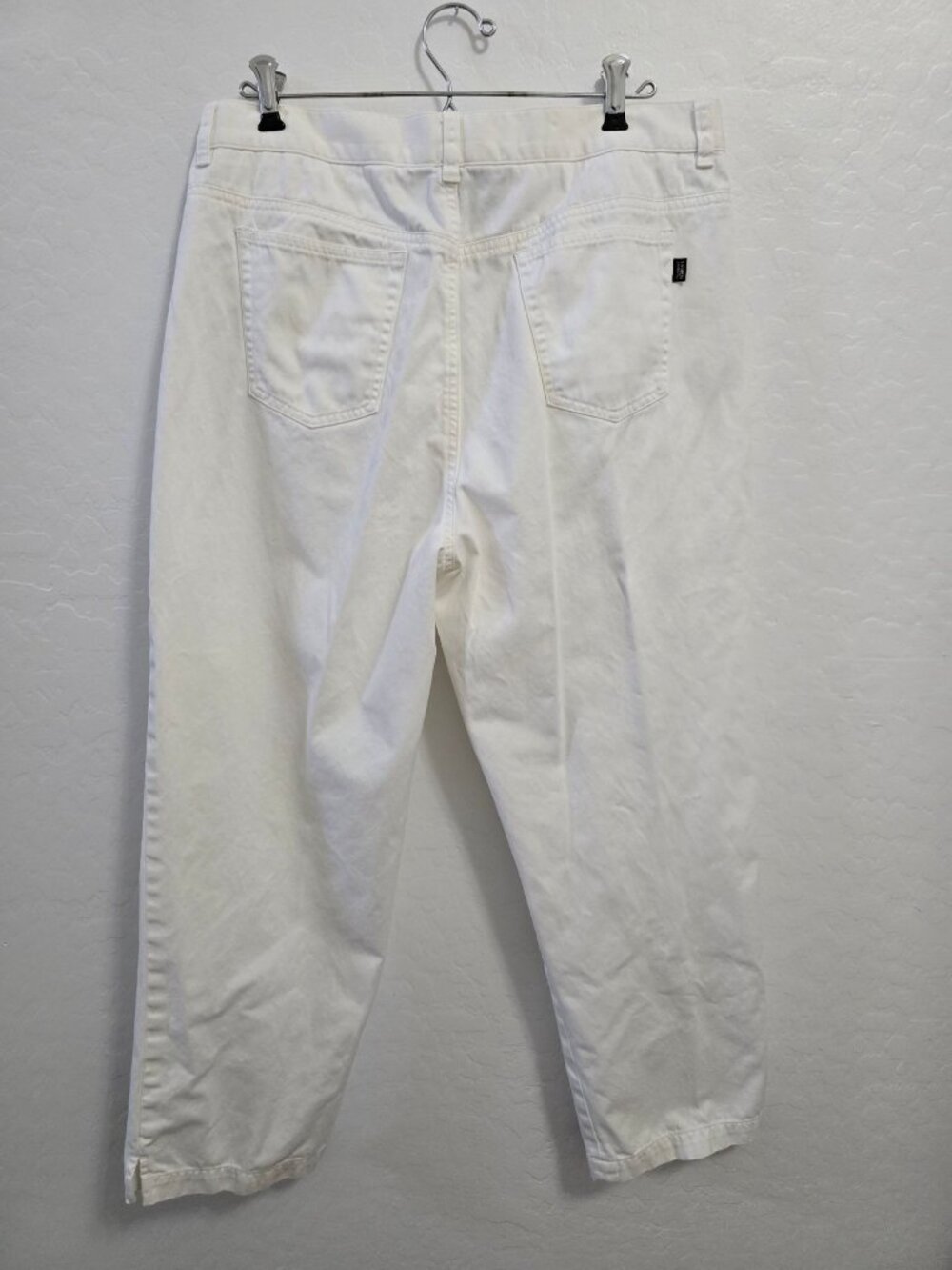 Ralph Lauren Jean Co, White Straight-Leg Denim Jeans Capri Women's Size 12 - Picture 4 of 6